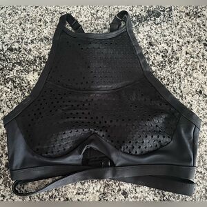 Chestee Mesh Weightlifting Sports Bra Black Size 10